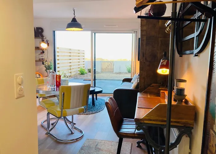 Apartment Neuf Deco Vintage Face Mer,terrasse ,jardin,wifi,parking Sous-sol *