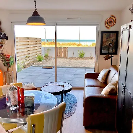 Appartement Neuf Déco Vintage Face Mer,terrasse ,jardin,wifi,parking